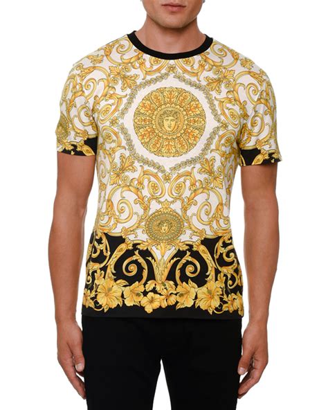 t shirt versace mens|Versace t shirt men's sale.